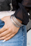 Paparazzi Rumble in the Concrete Jungle – Silver Bracelet