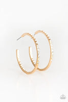 Paparazzi Comin Into Money - Gold Hoop Earrings