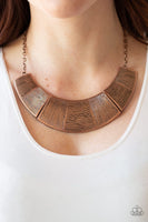 Paparazzi More Roar - Copper Necklace