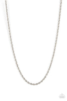 Paparazzi Industrial Interval - Silver Men’s Necklace