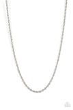 Paparazzi Industrial Interval - Silver Men’s Necklace