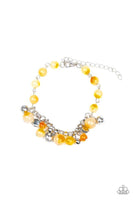 Paparazzi Glossy Glow - Yellow Bracelet