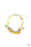 Paparazzi Glossy Glow - Yellow Bracelet
