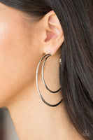 Paparazzi Drop It Like Its HAUTE - Silver Hoop Earrings
