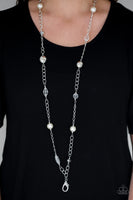 Paparazzi Only for Special Occasions - White Lanyard Necklace