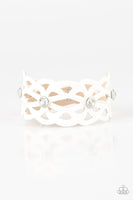 Paparazzi Runaway Radiance - White Wrap Bracelet