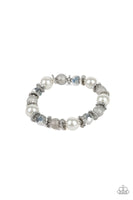 Paparazzi Sparkling Conversation - White Bracelet