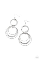 Paparazzi Eclipsed Edge - Silver Earrings