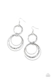 Paparazzi Eclipsed Edge - Silver Earrings