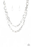 Paparazzi Make A CHAINge - Silver Necklace