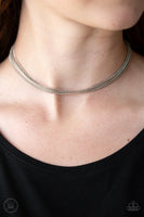 Paparazzi If You Dare - Silver Necklace