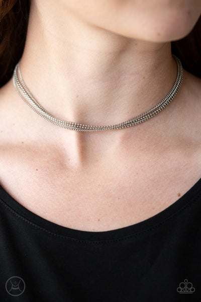Paparazzi If You Dare - Silver Necklace