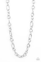 Paparazzi Ringside Throne - Silver Men’s Necklace