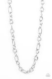 Paparazzi Ringside Throne - Silver Men’s Necklace