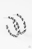 Paparazzi Plainly Panama - Silver Hoop Earrings