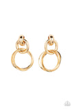Paparazzi Dynamically Linked - Gold Post Earrings