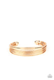 Paparazzi This Girl is on WIRE - Gold Bracelet