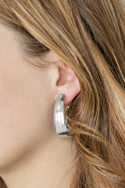 Paparazzi Gypsy Belle - Silver Earrings