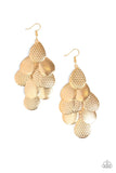 Paparazzi Chime Time - Gold Earrings