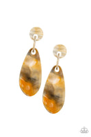 Paparazzi A HAUTE Commodity - Yellow Post Earrings