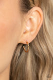 Paparazzi Irresistibly Intertwined - Gold Hoop Earrings