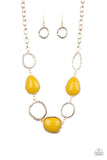 Paparazzi Haute Heirloom - Yellow Necklace