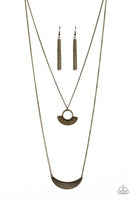 Paparazzi Tribal Trek - Brass Necklace