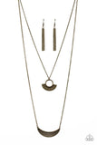 Paparazzi Tribal Trek - Brass Necklace