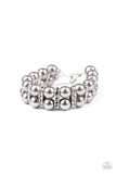 Paparazzi Glowing Glam - Silver Bracelet