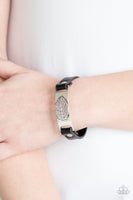Paparazzi Take The LEAF - Black Wrap Bracelet
