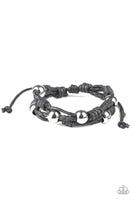 Paparazzi Free Climb - Black Urban Bracelet