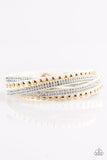 Paparazzi I BOLD You So! - White Wrap Bracelet