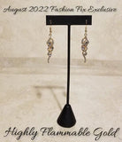 Paparazzi Highly Flammable - Gold Earrings