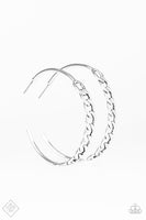Paparazzi Metro Skylines Silver Hoop Earrings
