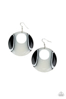 Paparazzi HAUTE Topic - White Earrings