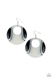 Paparazzi HAUTE Topic - White Earrings