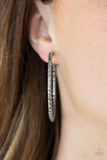 Paparazzi Subtly Sassy - Silver Clip-On Hoop Earrings