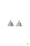 Paparazzi Pyramid Paradise - Silver Post Earrings