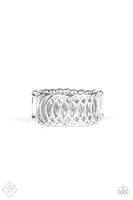 Paparazzi Here We VERTIGO- Silver Ring