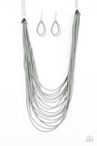 Paparazzi Peacefully Pacific - Silver Necklace