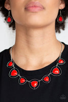 Paparazzi Make a Point - Red Necklace