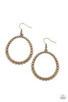 Paparazzi Rustic Society - Brass Earrings