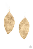 Paparazzi Serenely Smattered 2 - Gold Earrings