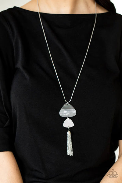 Paparazzi TIDE You Over - Silver Necklace