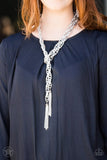 Paparazzi SCARFed for Attention - Silver Necklace