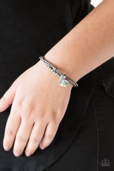 Paparazzi Trendsetting Technicolor - Silver Urban Bracelet