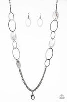 Paparazzi Kaleidoscope Coasts - Black Lanyard Necklace