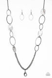 Paparazzi Kaleidoscope Coasts - Black Lanyard Necklace