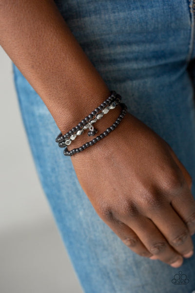 Paparazzi Tour de Tranquility - Black Bracelet