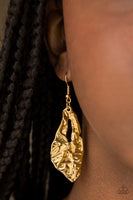 Paparazzi Cave Cavalier - Gold Earrings
